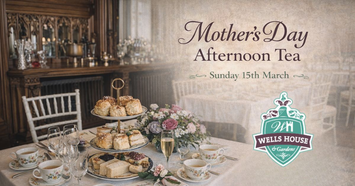 Table laid for afternoon tea